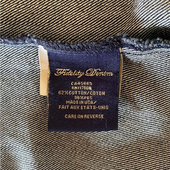 Fidelity Denim Jean Jacket Womens Sz M Lightweight Capsule Western Casual Lux - Picture 4 of 10